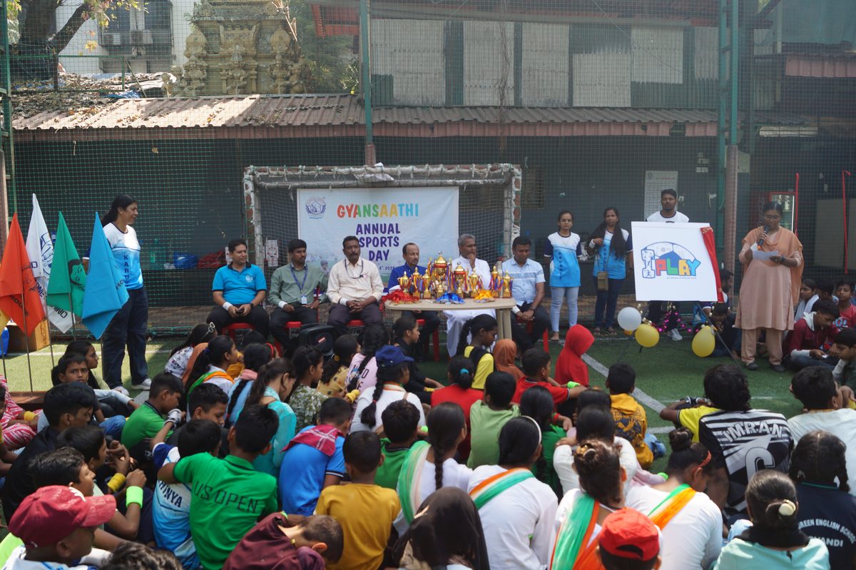Children at the annual sports day celebration