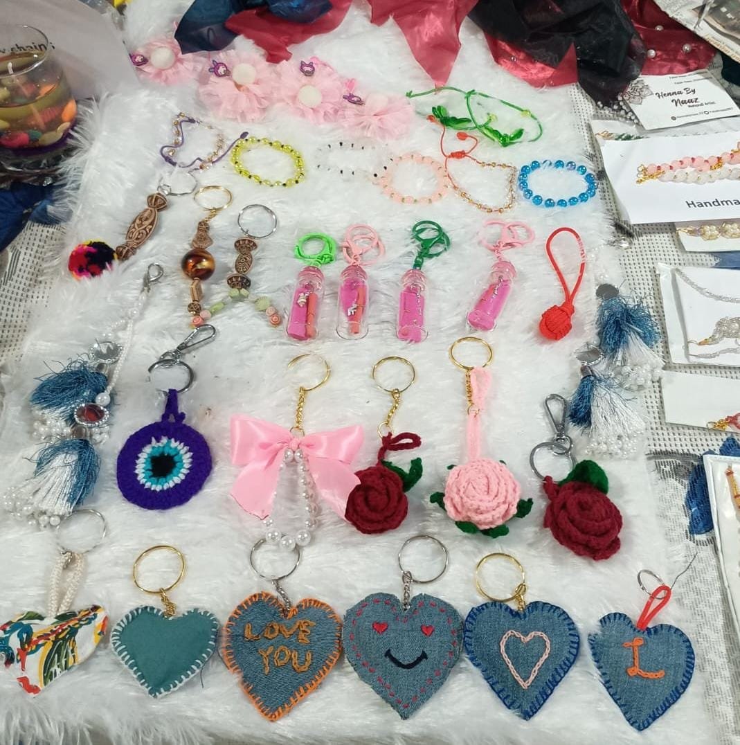 Handmade jewellery and key chains