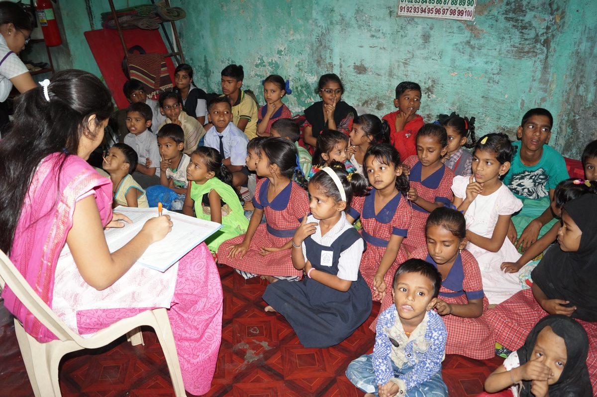 Children learning at a Karunya Trust education programme (photo 3 of 18)