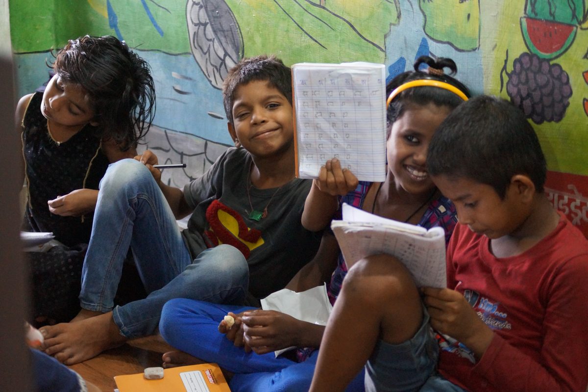Children learning at a Karunya Trust education programme (photo 10 of 18)